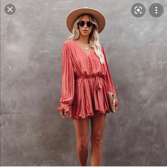 Vici Pants - Found Love Pleated Romper